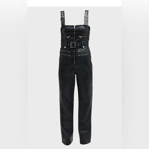 Weworewhat vegan leather jumpsuit
